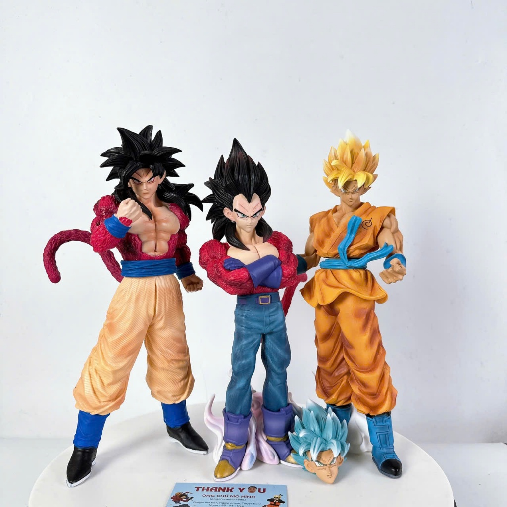 Mô hình Goku SSJ4 ,Vegeta SSJ4 ,Boku Blue Dragonball Siêu Saiyan Cấp 4 cao 30cm Ongchumohinh-MH473