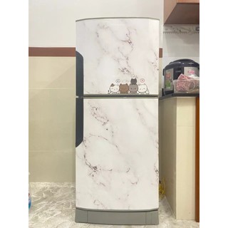 DECAL DÁN TỦ LẠNH VÂN ĐÁ TRƠN - THUTHAODECOR