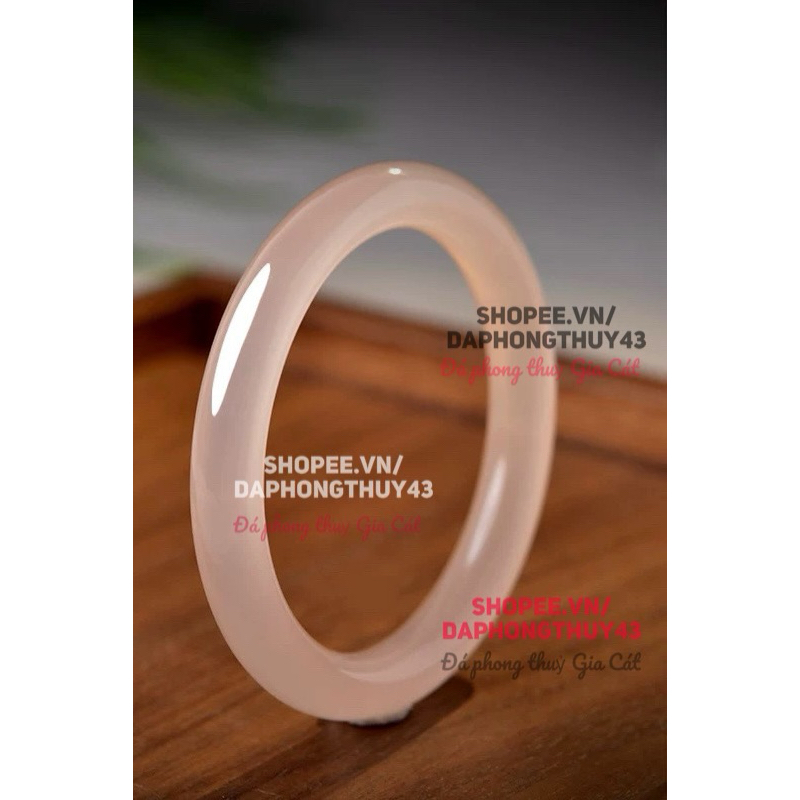 Vòng tay bản liền onyx hồng siêu đẹp vip size 51-56mm hàng kiểm định kèm hộp