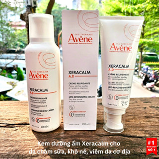  Kem dưỡng ẩm da mặt và cơ thể Avene Xeracalm ad glycerin da khô chàm dị ứng mẩn ngứa eczema kem nẻ 