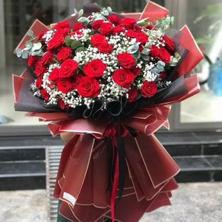 Giấy bóng mờ viền đồng bó hoa (Tập20 tờ)