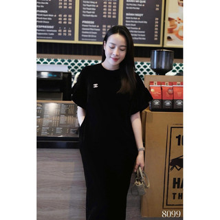 Váy nhung trơn tay bèo xinh iu
