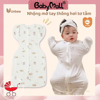 Nhộng chũn Unbee thông hơi tơ tằm siêu thoáng mát cho bé sơ sinh