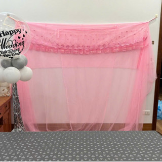 Màn ngủ chỗng muỗi - màn tuyn có cửa thêu ren thái lạnh 1m4, m6, m8, 2m2 chống muỗi gấp gọn