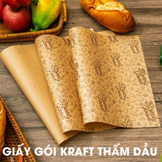 500 tờ giấy kraft 30*40cm, cấp thực phẩm, gói bánh sandwich, lót hộp thức ăn, gói bánh mì, bento