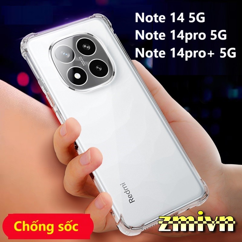 Ốp chống va đập Xiaomi Redmi Note 14 , Note14 5G , Note 14 pro 5G , Note 14 pro+