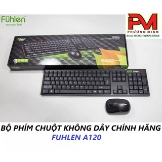  Bộ bàn phím chuột không dây Fuhlen A120G - Fuhlen U79S - Hàng chuẩn chính hãng 