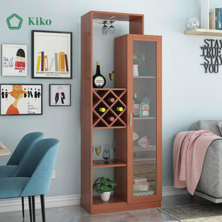 Tủ Rượu Cánh Kính Kèm Dàn Treo Ly - Gỗ MDF 15mm chống Mọt Đa Năng KIKO TR1058