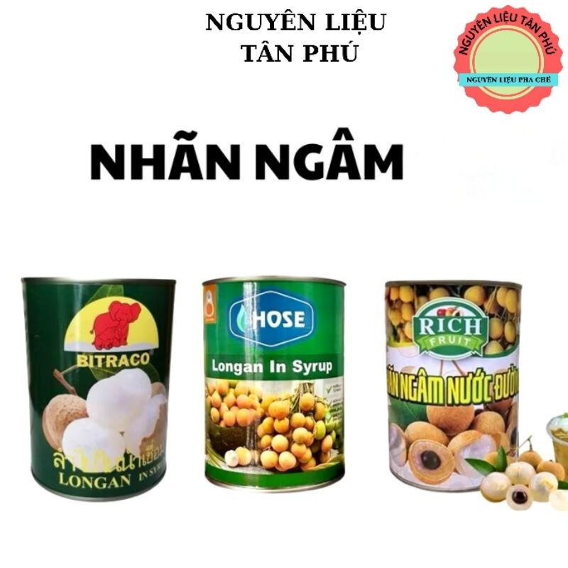 Nhãn ngâm đóng Lon 585gr -