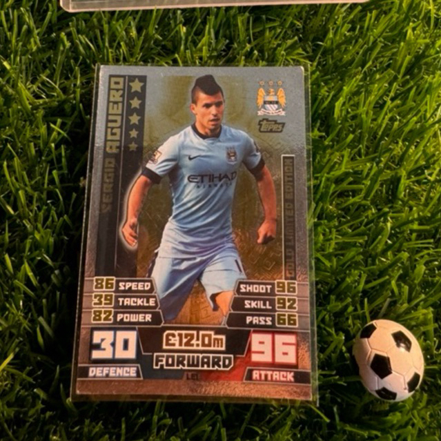 [ CHÍNH HÃNG ] - GOLD - LIMITED EDITION - TOPPS MATCH ATTAX 2014/2015 - SERGIO AGUERO (MANCHESTER CI