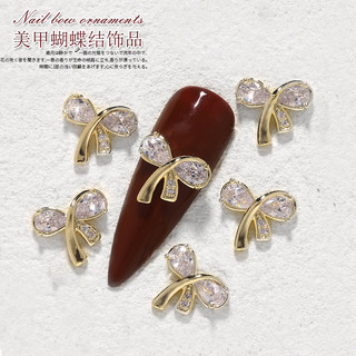 Charm nơ cao cấp trang trí móng tay