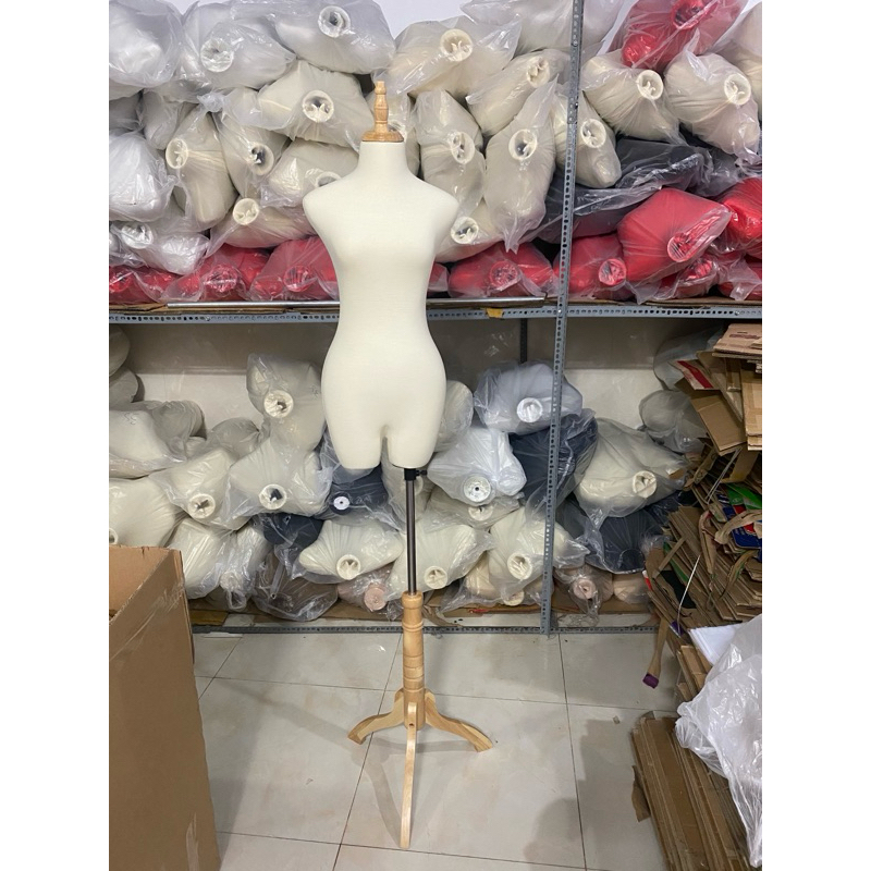 Manocanh nữ CÓ ĐÙI chân gỗ xịn sò(vải thun)(0 ghim kim được)