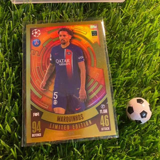 [ CHÍNH HÃNG ] - LIMITED EDITION - TOPPS MATCH ATTAX 2024 - MARQUINHOS (PSG)