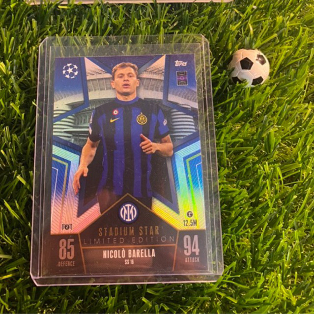 [ CHÍNH HÃNG ] - LIMITED EDITION - STADIUM STAR - TOPPS MATCH ATTAX 2024 - NICOLO BARELLA (INTER MIL