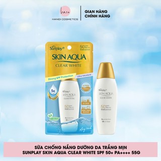 Sữa Chống Nắng Dưỡng Da Sáng Mịn Sunplay Skin Aqua Clear White SPF50+ PA++++ (25g,55g)