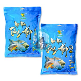 Mồi Câu Cá Tổng Hợp 1 - 2 Phú Thành 500g chuyên dùng câu Cá Chép, Cá Trắm, Cá Trôi, Cá Mè, Rô Phi