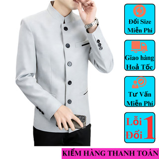  Áo Vest Nam Cổ Tàu Kiểu Trung Hoa Chất Vải Cao Cấp Dày Dặn Phong Cách Quý Ông Sang Trọng N56 