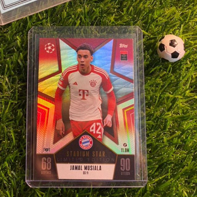 [ CHÍNH HÃNG ] - LIMITED EDITION - STADIUM STAR - TOPPS MATCH ATTAX 2023/2024 - JAMAL MUSIALA (BAYER