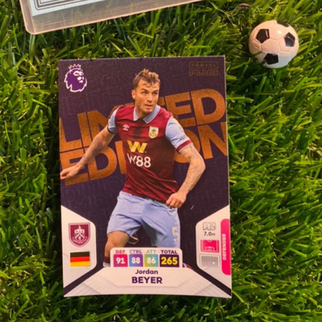 [ CHÍNH HÃNG ] - LIMITED EDITION - PANINI ADRENALYN XL EPL PLUS 2024 - JORDAN BEYER (BURNLEY)