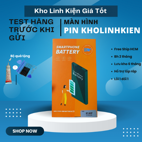 Pin Kho Linh Kiện Loại chuẩn tương thích từ 7->14 ( kèm keo )