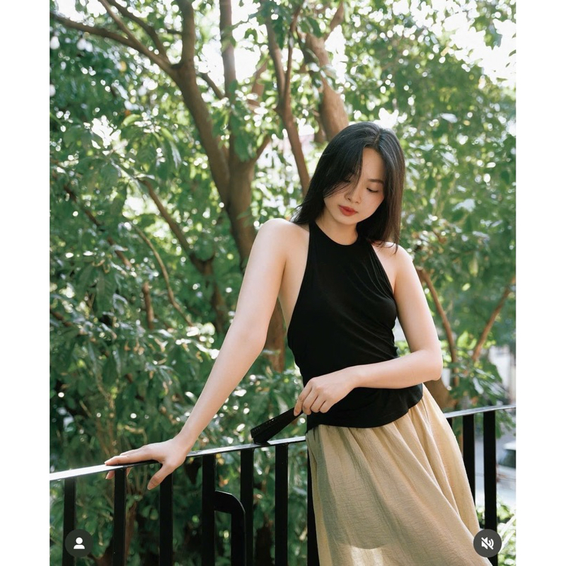 [Mya house] Áo thun cổ yếm lady MIN TOP