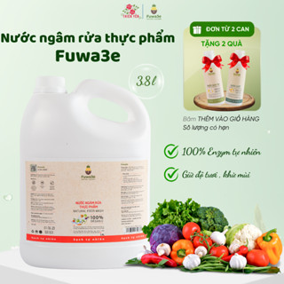 [ Nước ngâm rửa thực phẩm Fuwa3e 3.8L enzym 100%] loại bỏ chất độc khử mùi tanh thịt cá giữ độ tươi