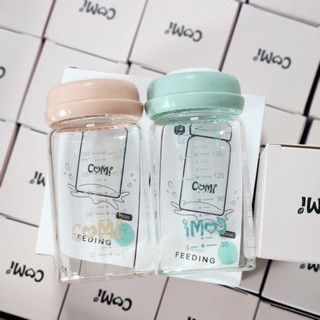 (MUA 2 BÌNH TẶNG 2 ĐẾ CHỐNG VỠ)PHANPY/NEVI/COMI Bình Trữ Sữa Thuỷ Tinh Cao Cấp 180ml,260ml