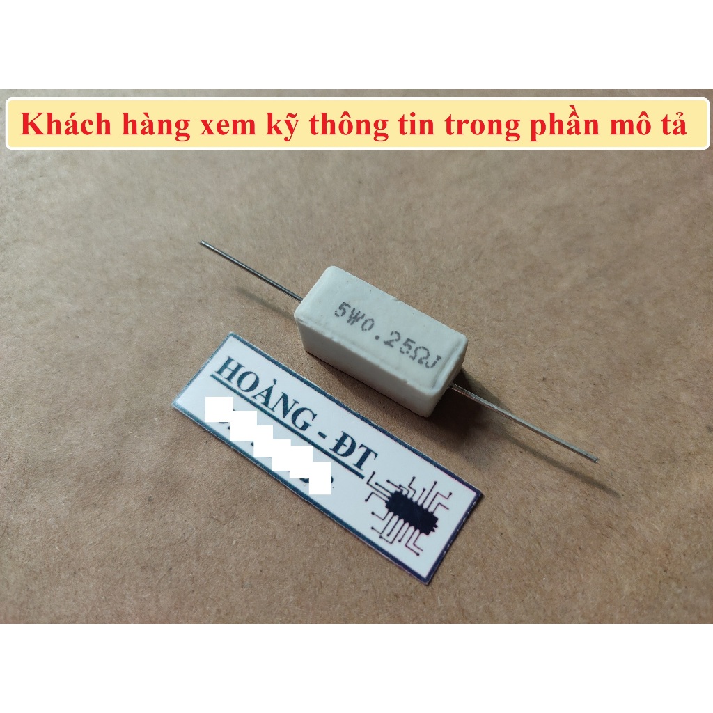 Điện trở sứ 5W 5% (nằm)