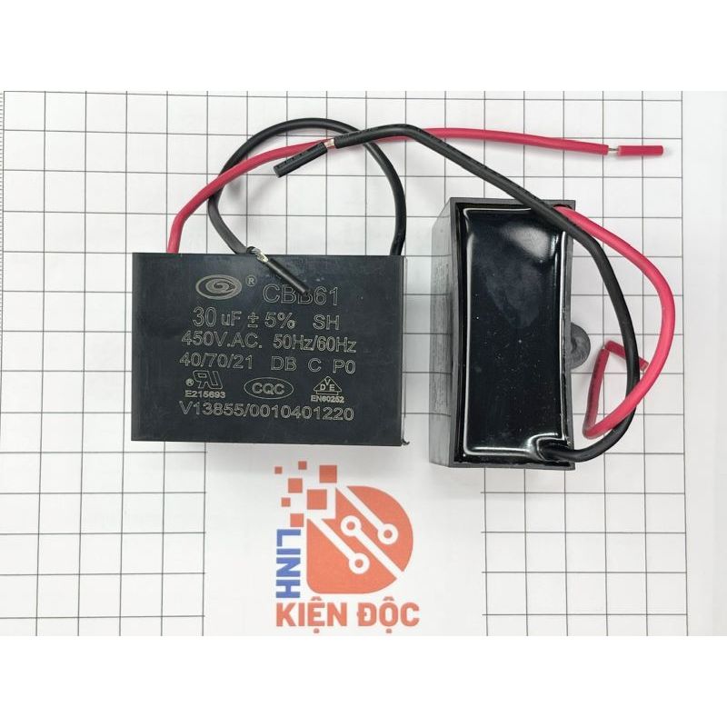 [ 1 Chiếc ] Tụ quạt CBB61 30UF 450VAC
