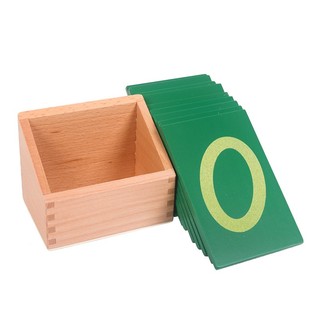 Số nhám , số nhám montessori, Sandpaper Numbers with Box