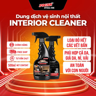 Dung dịch làm sạch nội thất ô tô, làm sạch ghế da nỉ, vết ố bẩn nấm mốc hàng chính hãng FOCAR Interior Cleaner 500ml