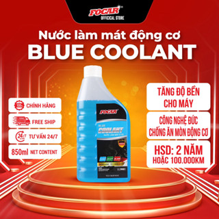 Nước làm mát động cơ màu xanh Focar Blue Coolant 0,85L, nước làm mát xe hơi, nước làm mát máy, nước làm mát tiêu chuẩn