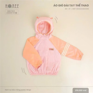 Áo gió Hrnee siêu mềm size 12M-4Y🥰
