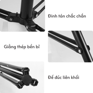 Chân đèn studio 2m8 tải trọng lớn 10Kg (Trọng lượng 2.4kg)