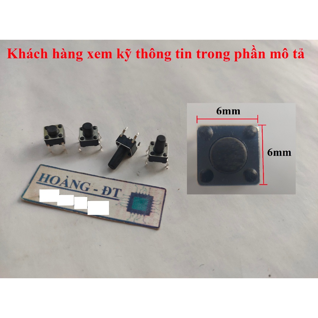 Nút nhấn 4 chân 6x6