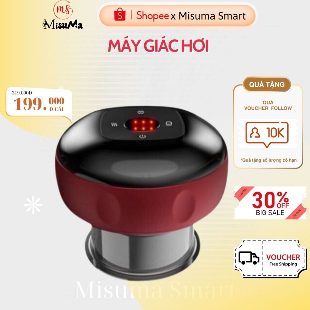 Máy Giác Hơi MISUMA Giúp Giảm Đau Nhức Toàn Thân - Dụng Cụ Cạo Gió Cầm Tay Lưu Thông Khí Huyết