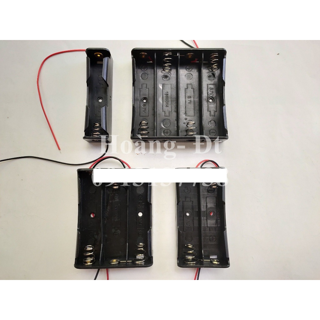 Đế pin 18650 nối tiếp (có dây)