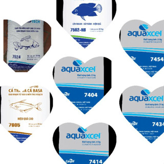 2kg  Cám cá cargill  các loại 7605, 7924,7562,7454, 7434,7414,7404.. cho cá da trơn, cá cảnh, cá chép koi giá tốt nhất