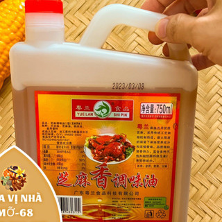 Dầu mè ( dầu vừng ) Trung Quốc hiệu Yến Lan- can 750ml