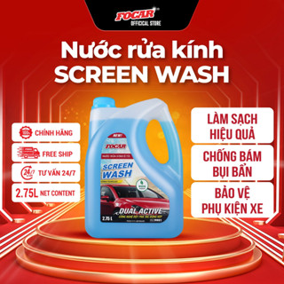 Nước rửa kính ô tô FOCAR 2.75L- Nước rửa kính cao cấp chính hãng, làm sạch sâu, ngăn ngừa ố mốc kính đạt tiêu chuẩn ROSH
