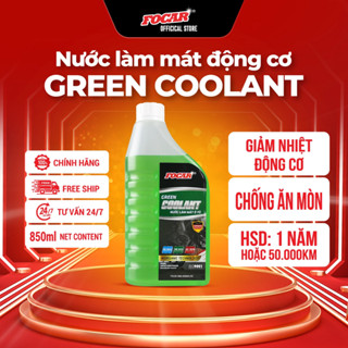 Nước làm mát động cơ ô tô Focar green coolant 850ml - nước làm mát màu xanh lá, nước làm mát xe hơi, nước hạ nhiệt xe tô