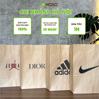 Túi giấy kraft đựng giày Nike, Adidas. Túi xi măng đựng hộp giày