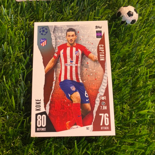 THẺ LẺ - CAPTAIN - TOPPS MATCH ATTAX 2024 - KOKE (ATLETICO MADRID)