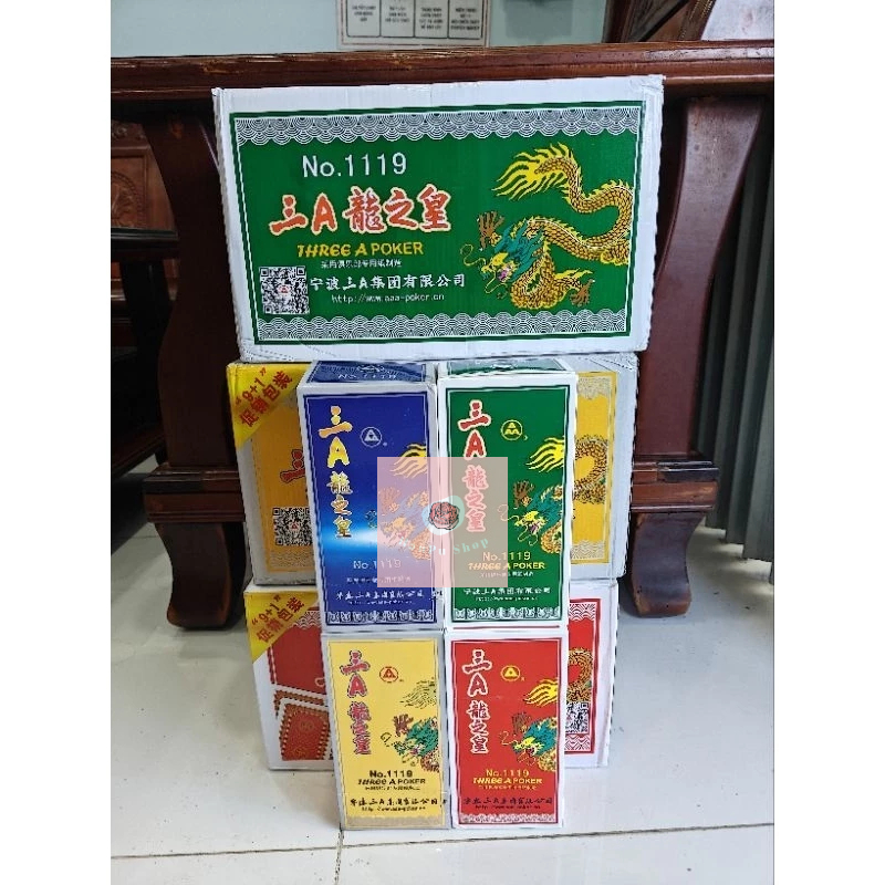 Cây bài Tây tú lơ khơ AA tím Tú xanh-hàng loại 1