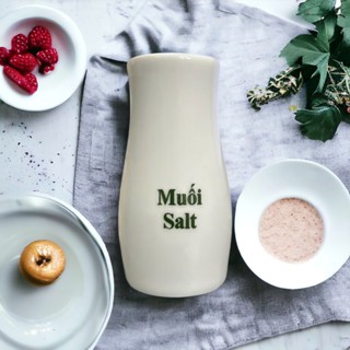 Lọ Rắt Muối Sứ Trắng OHIO