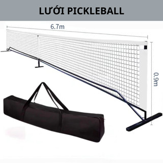 Lưới thi đấu Pickleball di động, bộ khung lưới đánh bóng pickleball 6,7m Pickleworld
