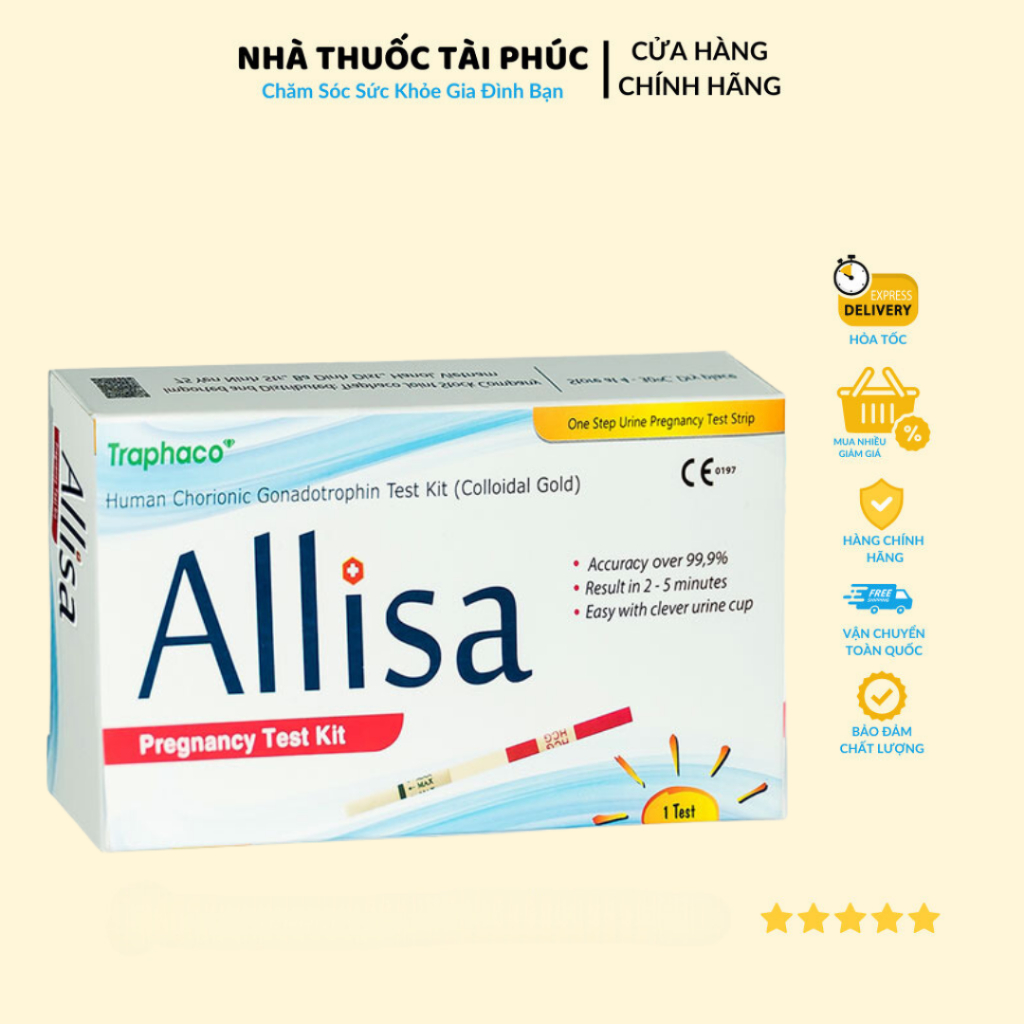 Que Thử Thai Allisa - Test Thử Thai Phát Hiện Nhanh, Đơn Giản, Chính Xác