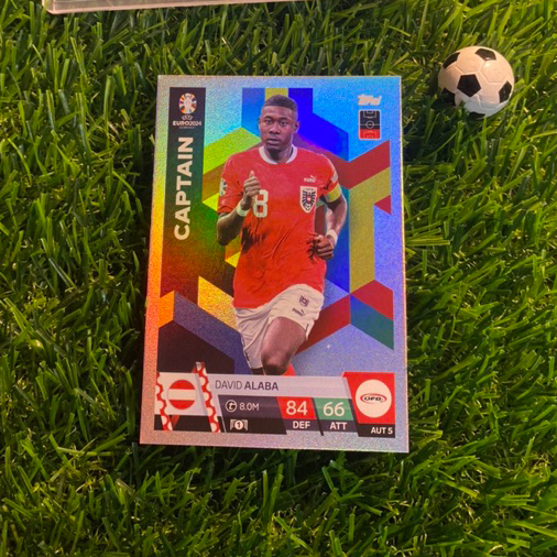 [ CHÍNH HÃNG ] - CAPTAIN - TOPPS MATCH ATTAX EURO 2024 - DAVID ALABA (AUSTRIA)