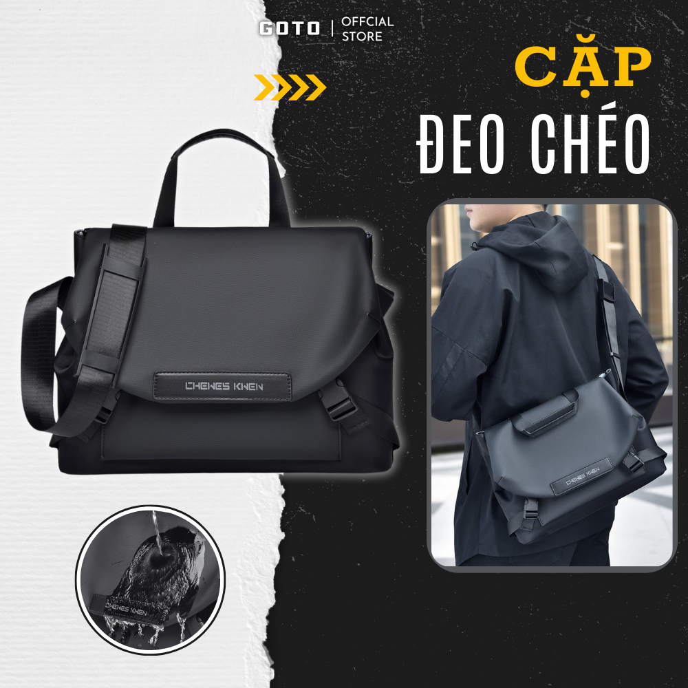 Túi đeo chéo nam GOTO Backpack cặp đeo chéo nam đi chơi đi học chống nước nhiều ngăn GT012