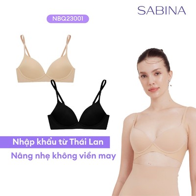Combo 3 Áo Lót Invisible Không Gọng Không Viền May Mút Mỏng Vừa Fix Twenty Five By Sabina NBQ23001 (Giống SBXQ9002)